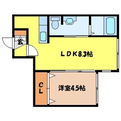 北１８条駅 徒歩2分 3階の物件間取画像